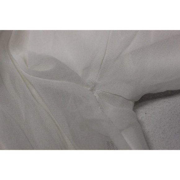 Women's flutter sleeve eyelet lace waist tie front bedroom robe nightgown XL - Picture 7 of 10